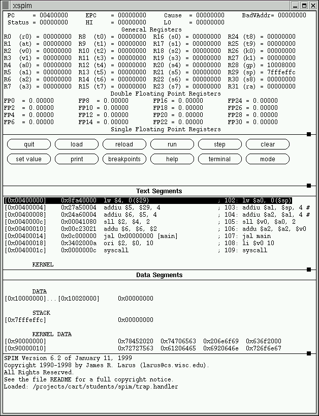 The SPIM window